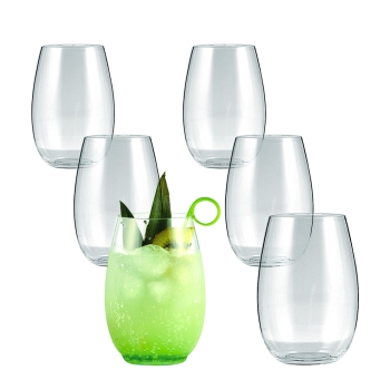 Cocktailglas aus Kunststoff Summertime 52 cl. Set 6 Stück